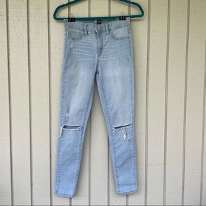 GAP Light Wash Favorite Distressed Jegging Jeans Women's 4R